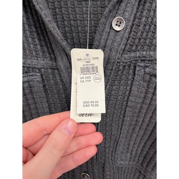 NWT Aerie Anytime Fave Waffle Shirt Oversized Lightweight Layering Shacket XXS - Picture 6 of 11